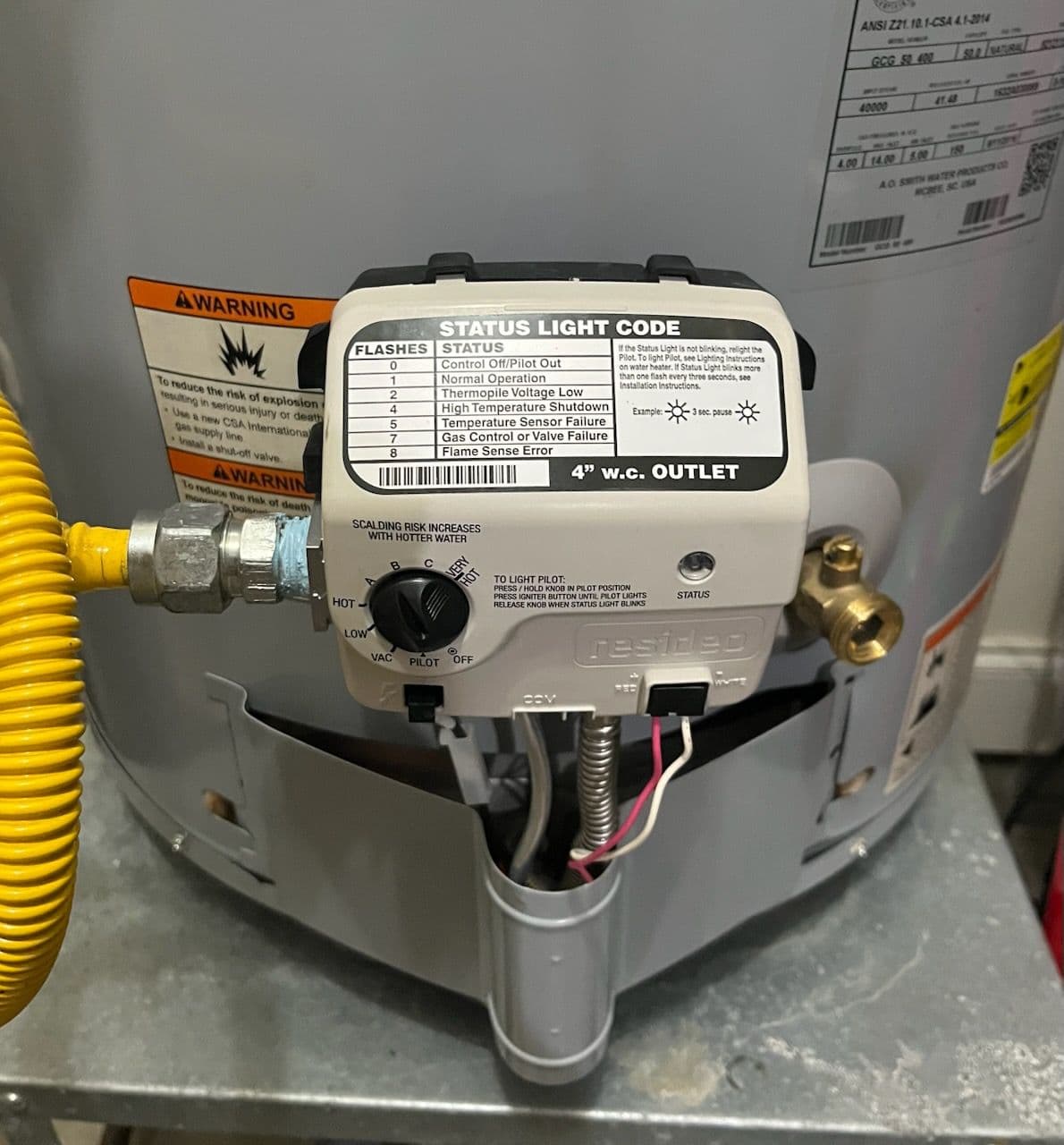 Gas Control Valve Replacement for Safe Water Heating